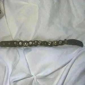 Henri Bendel Swarovski Chrystal Rhinestone and Leather Bracelet